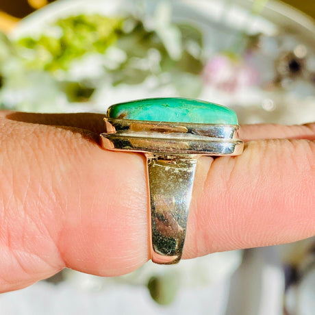 Chrysoprase square ring s.10 KRGJ2140 - Nature's Magick