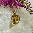 Citrine faceted oval pendant KPGJ2575 - Nature's Magick