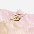 Citrine Oval Faceted Fine Band Ring R3750-CT - Nature's Magick