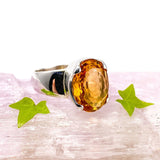 Citrine oval faceted ring s.8.5 KRGJ1526 - Nature's Magick