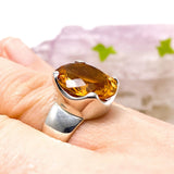 Citrine oval faceted ring s.8.5 KRGJ1526 - Nature's Magick