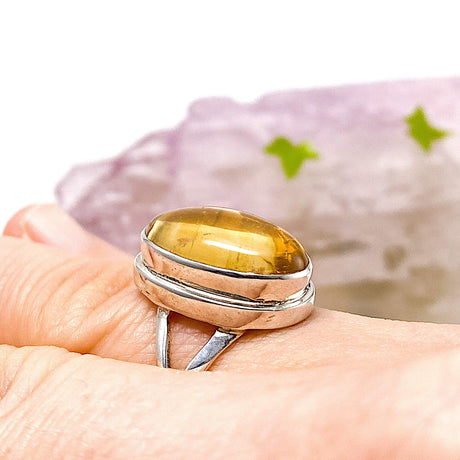 Citrine oval ring s.8.5 KRGJ1116 - Nature's Magick