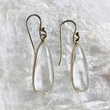 Clear Quartz cabochon teardrop earrings E2456 KEGJ956 - Nature's Magick