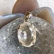 Clear Quartz oval faceted pendant KPGJ2688 - Nature's Magick