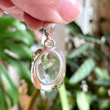 Clear Quartz oval faceted pendant KPGJ2689 - Nature's Magick