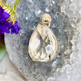 Clear Quartz teardrop faceted pendant KPGJ2691 - Nature's Magick