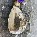 Clear Quartz teardrop faceted pendant KPGJ2693 - Nature's Magick