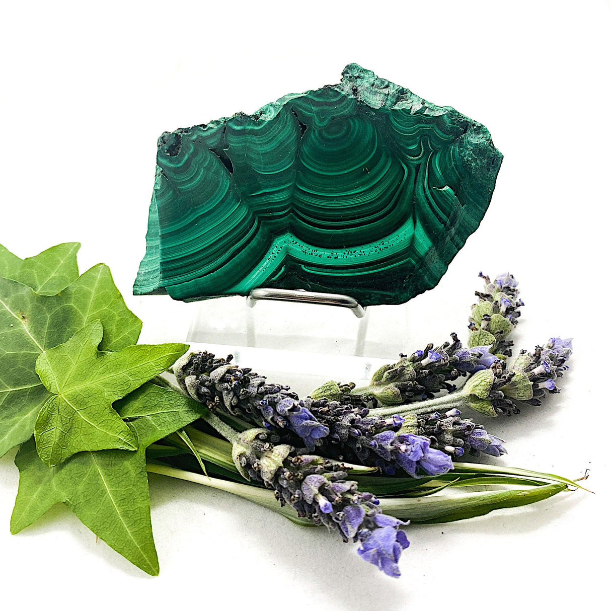 CR2895 Malachite slice 86g - Nature's Magick