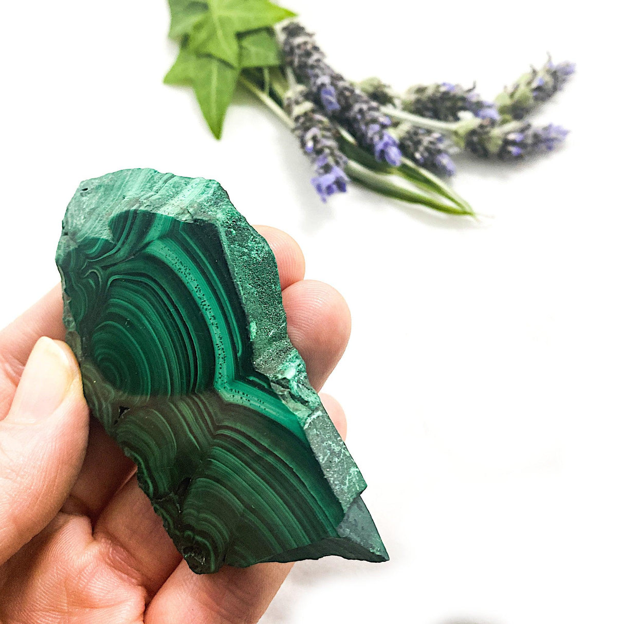 CR2895 Malachite slice 86g - Nature's Magick