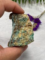 Drusi Coated Chrysocolla, Malachite & Dolomite CR3268 - Nature's Magick