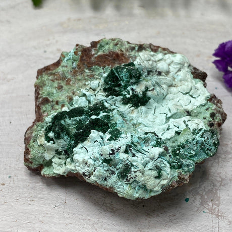 Drusi Coated Chrysocolla, Malachite & Dolomite CR3270 - Nature's Magick