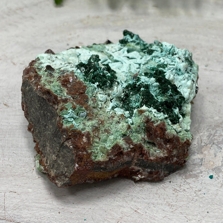 Drusi Coated Chrysocolla, Malachite & Dolomite CR3270 - Nature's Magick