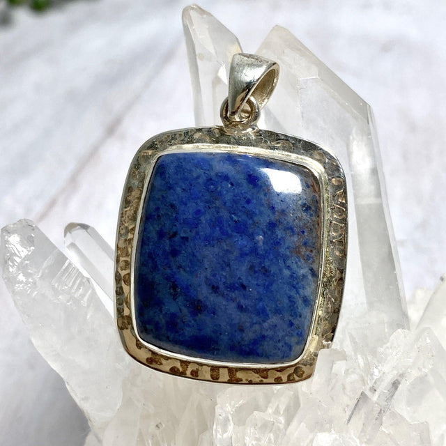 Dumortierite rectangular pendant KPGJ3159 - Nature's Magick