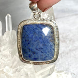 Dumortierite rectangular pendant KPGJ3159 - Nature's Magick