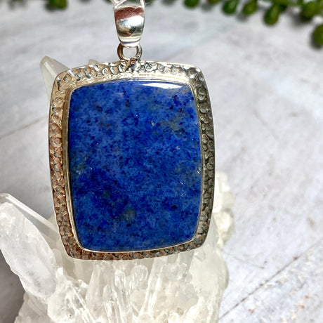 Dumortierite rectangular pendant KPGJ3285 - Nature's Magick