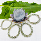 Epidote in Quartz Bracelet - Nature's Magick