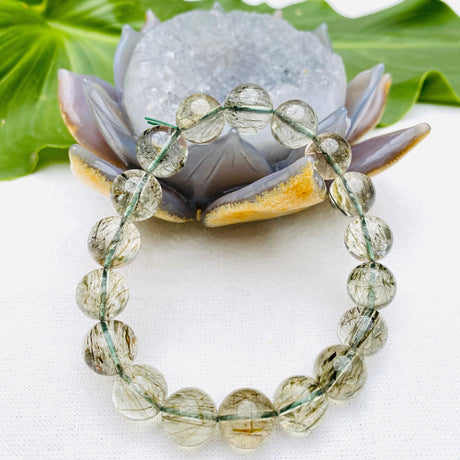 Epidote in Quartz Bracelet - Nature's Magick