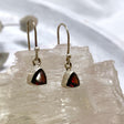 Garnet Petite Triangular Faceted Earrings R2363-GTT - Nature's Magick