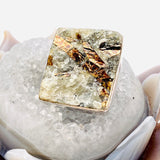 Golden Astrophyllite square ring s.11 KRGJ1483 - Nature's Magick