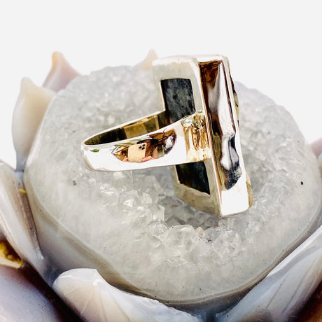 Golden Astrophyllite square ring s.11 KRGJ1483 - Nature's Magick