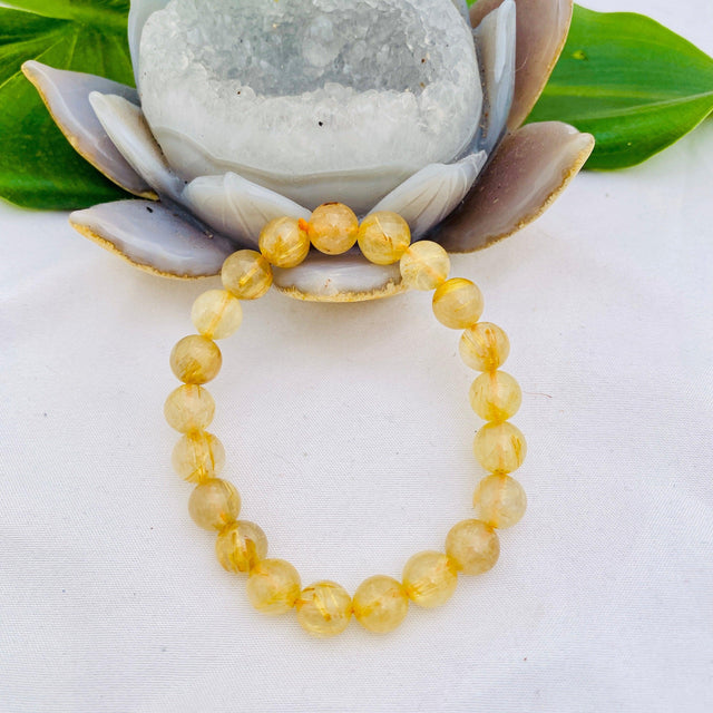 Golden Rutilated Quartz Bracelet - Nature's Magick