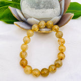 Golden Rutilated Quartz Bracelet - Nature's Magick