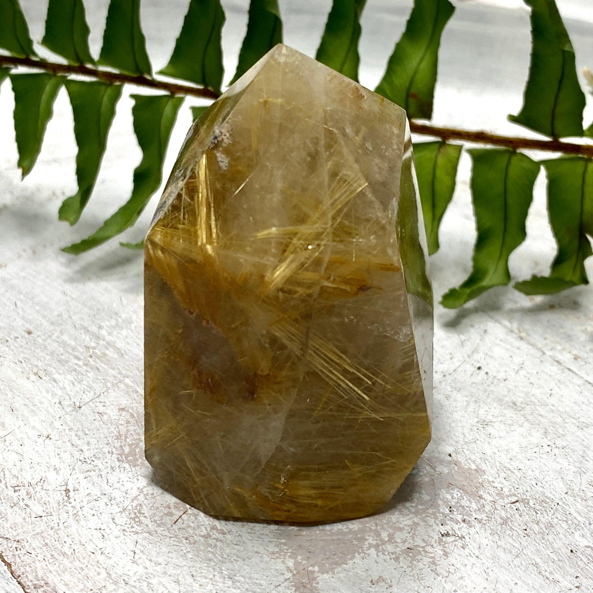 Golden rutilated quartz generator RTQG-03 - Nature's Magick