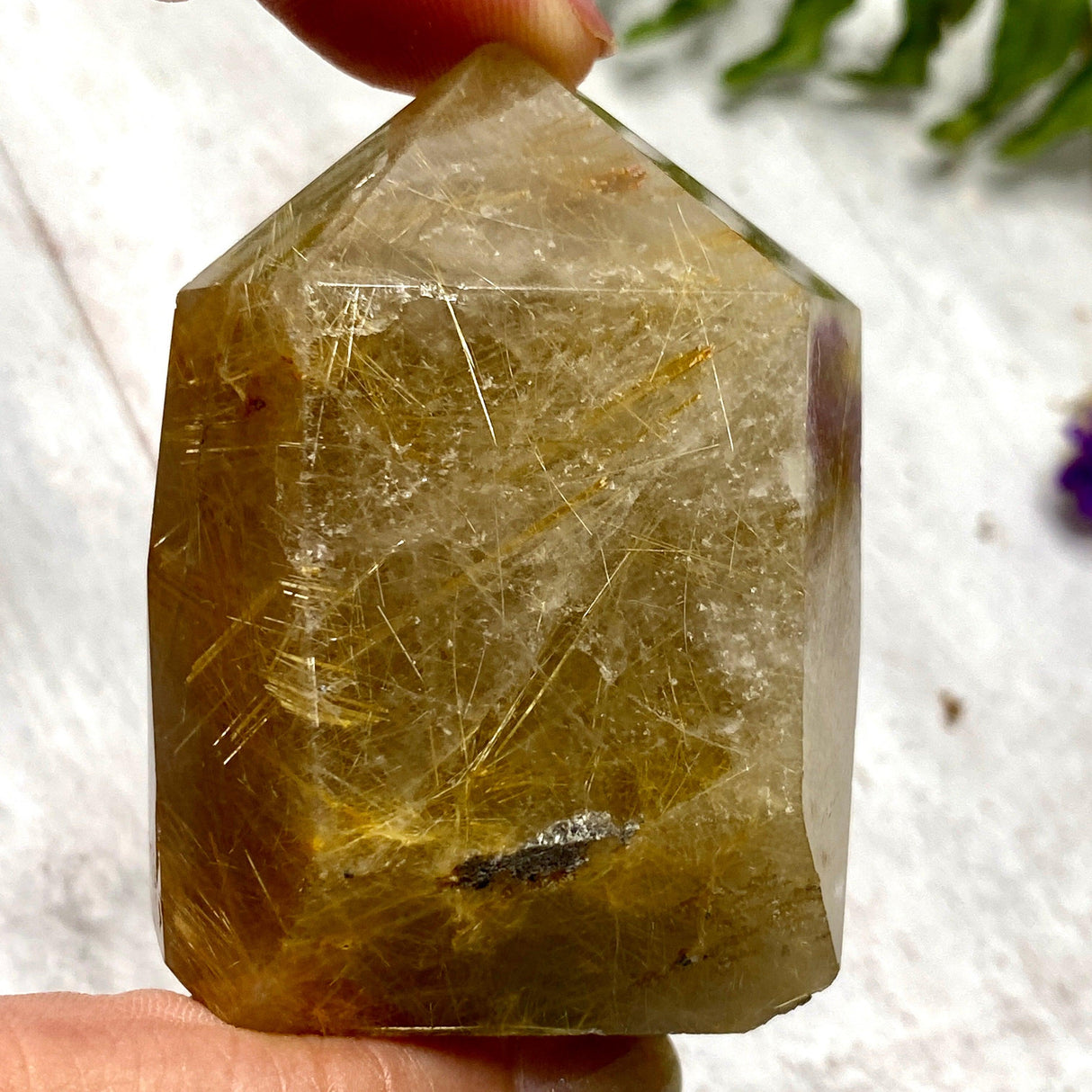 Golden rutilated quartz generator RTQG-03 - Nature's Magick