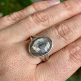 Golden Sapphire oval faceted ring s.9 KRGJ2287 - Nature's Magick