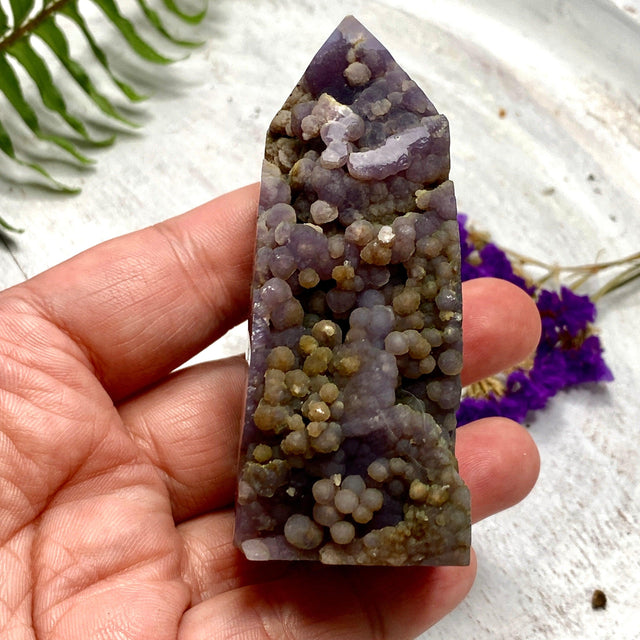 Grape Agate Point GAP-01 - Nature's Magick