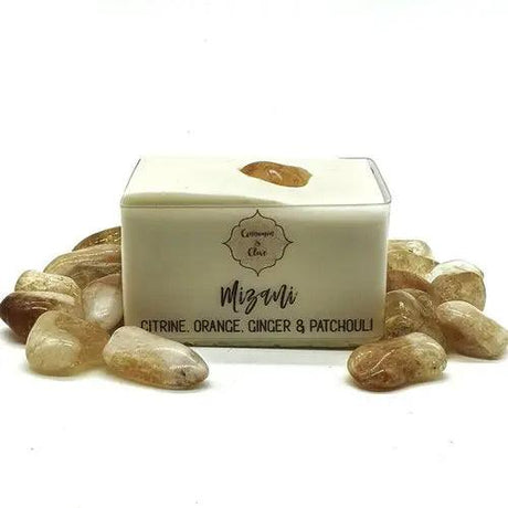 Handmade Crystal Soap Bar "Mizani" Citrine - Nature's Magick