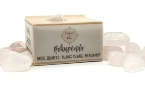 Handmade Crystal Soap Bar "Nakeupenda" Rose Quartz - Nature's Magick
