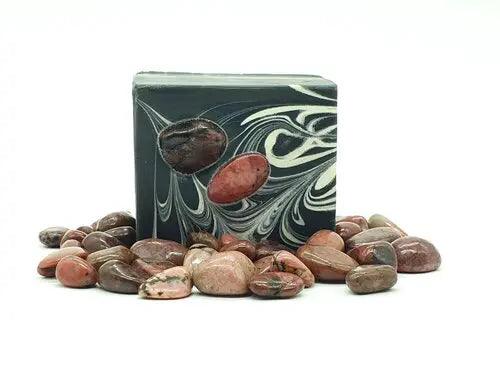 Handmade Crystal Soap Bar "Waridi" Rhodonite - Nature's Magick