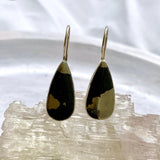 Healers Gold fixed hook teardrop earrings KEGJ943 - Nature's Magick