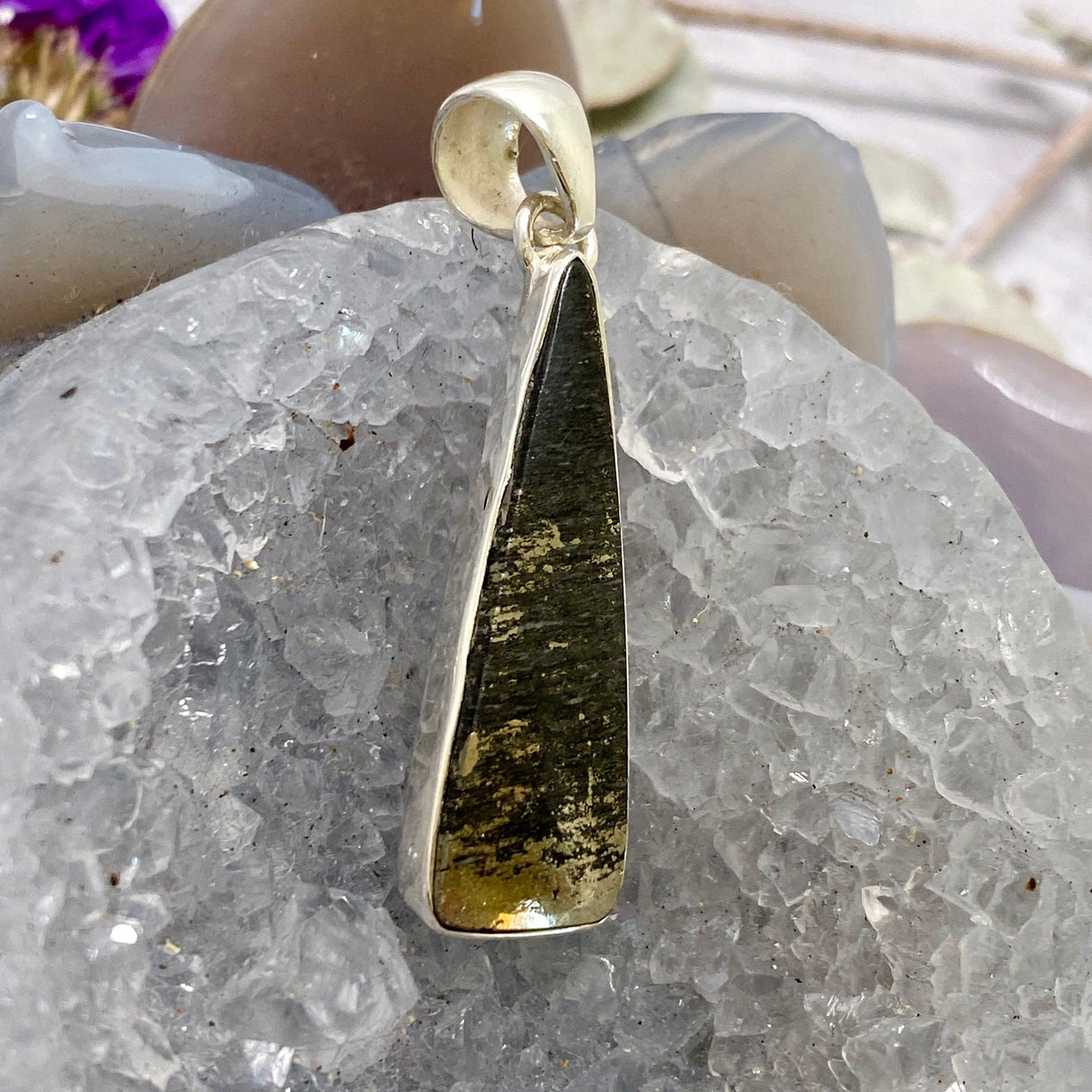 Healers Gold teardrop pendant KPGJ3270 - Nature's Magick