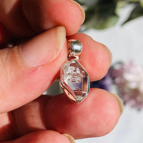 Herkimer Diamond raw petite pendant PPGJ453 - Nature's Magick