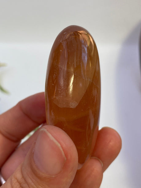 Honey Calcite Palmstone - Nature's Magick