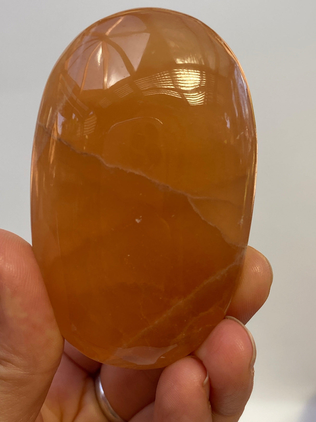 Honey Calcite Palmstone - Nature's Magick