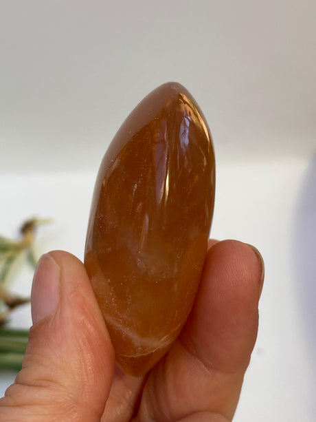 Honey Calcite Palmstone - Nature's Magick