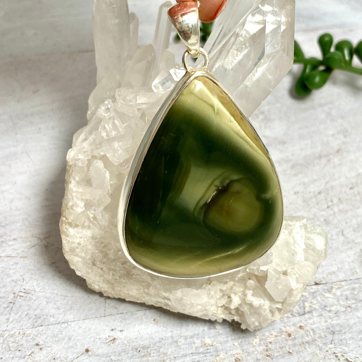 Imperial Jasper teardrop pendant KPGJ3422 - Nature's Magick