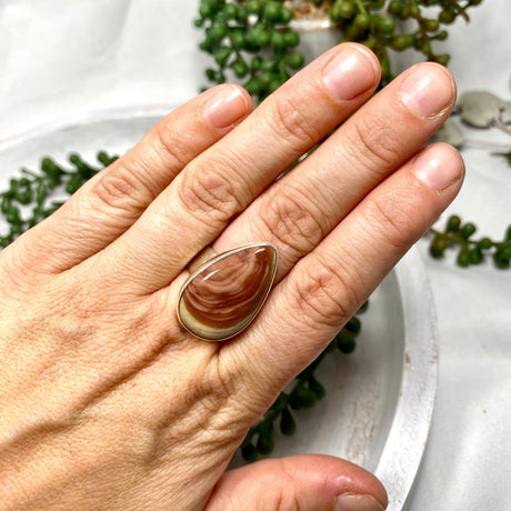 Imperial Jasper teardrop ring s.8 KRGJ2678 - Nature's Magick