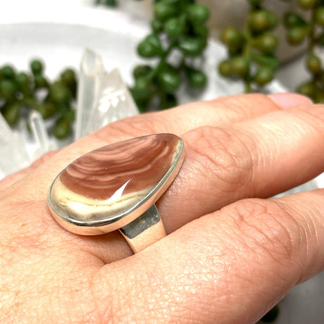 Imperial Jasper teardrop ring s.8 KRGJ2678 - Nature's Magick