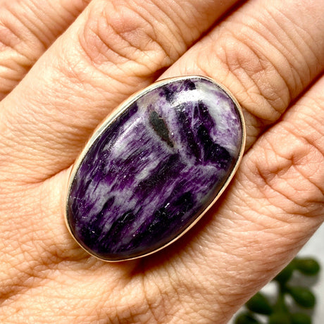 Kammererite oval cabochon ring s.7 KRGJ2389 - Nature's Magick