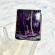 Kammererite rectangle cabochon ring s.8 KRGJ2391 - Nature's Magick