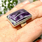 Kammererite rectangle cabochon ring s.8 KRGJ2391 - Nature's Magick