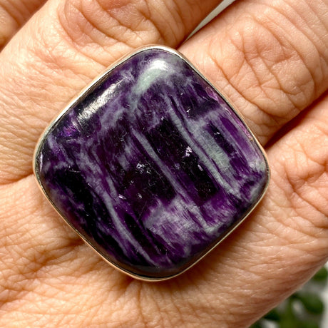 Kammererite square cabochon ring s.12 KRGJ2393 - Nature's Magick