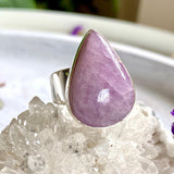 Kunzite teardrop ring s.12 KRGJ2544 - Nature's Magick