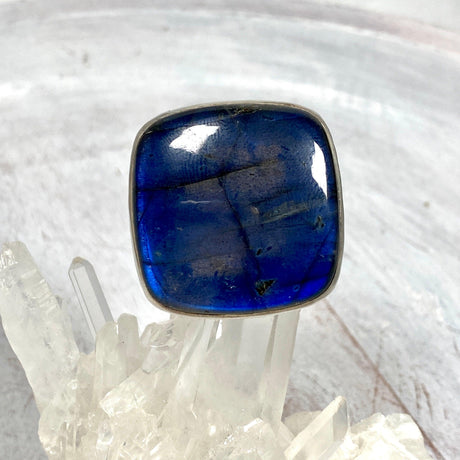 Labradorite blue square ring s.10.75 KRGJ982 - Nature's Magick