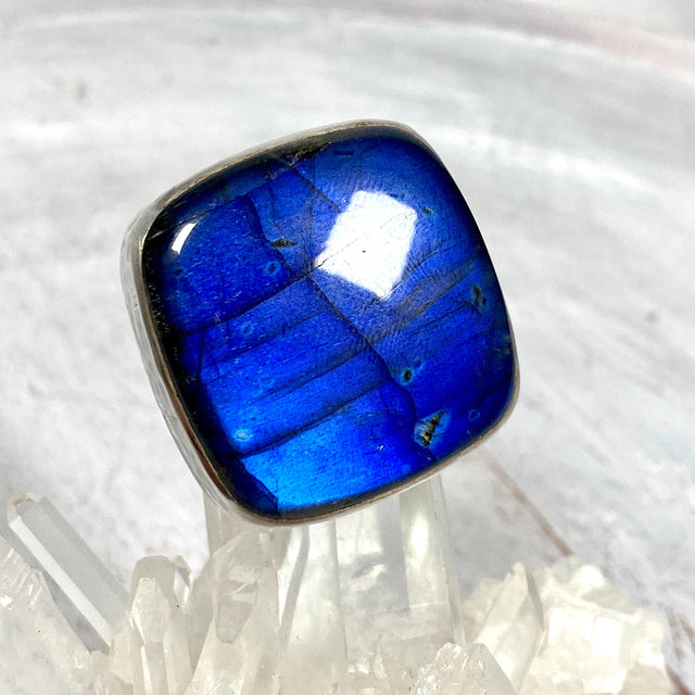 Labradorite blue square ring s.10.75 KRGJ982 - Nature's Magick