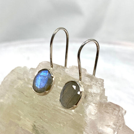 Labradorite faceted oval earrings KEGJ878 - Nature's Magick